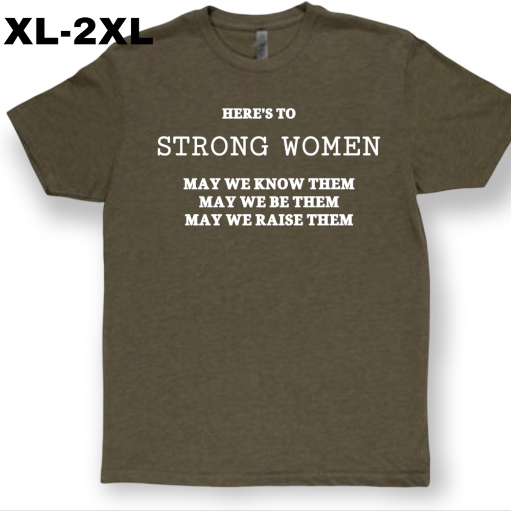 STRONG WOMEN Tri-Blend Crew Tshirt XL-2XL